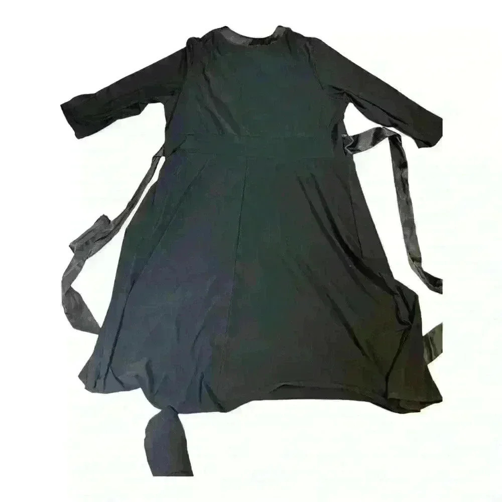 Women black Jessica Howard Dress V neck size 24 Black dress spandex - Picture 4 of 7